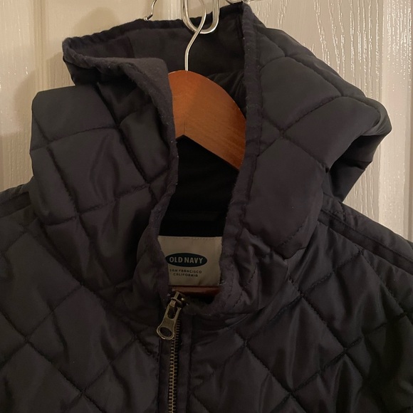 Ladies Old Navy quilted lightweight jacket in color navy blue, sz M, like new! - Picture 2 of 10
